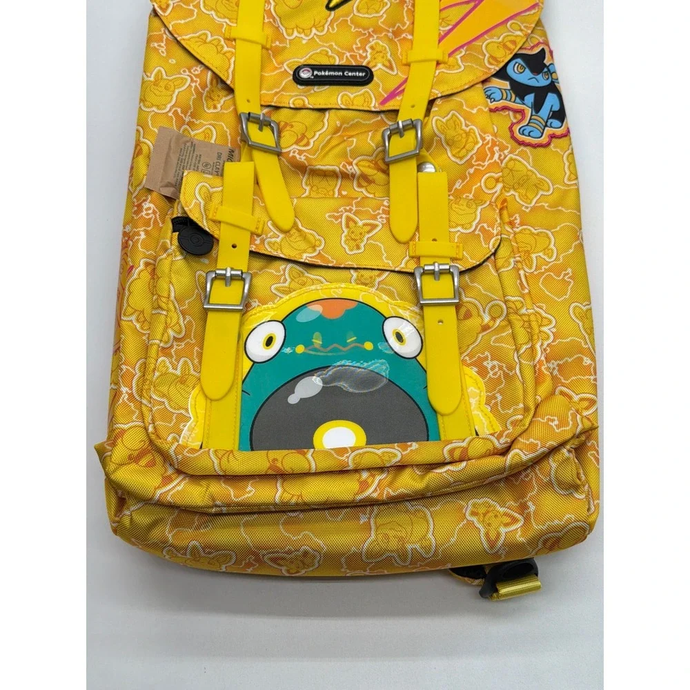 Pokemon Center Electric Type Pikachu Luxray Bellibolt Yellow Rucksack Backpack